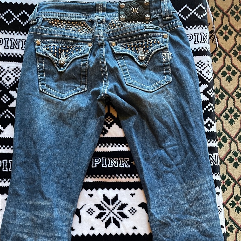 Miss Me Blue Jeans with Bling